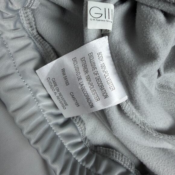 Boston Red Sox Jacket Mens L Gray Navy Baseball Zip Windbreaker Track Coat READ - Picture 9 of 15